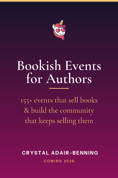 Bookish Events for Authors by Crystal Adair-Benning