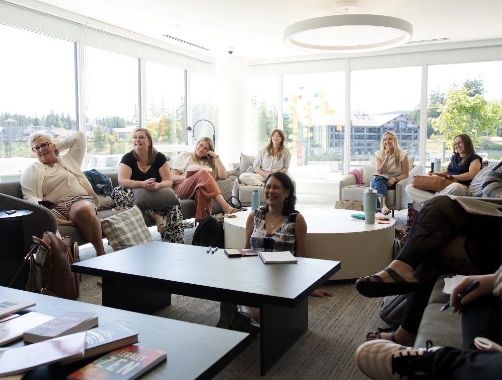 A small room of writers at a Createcation