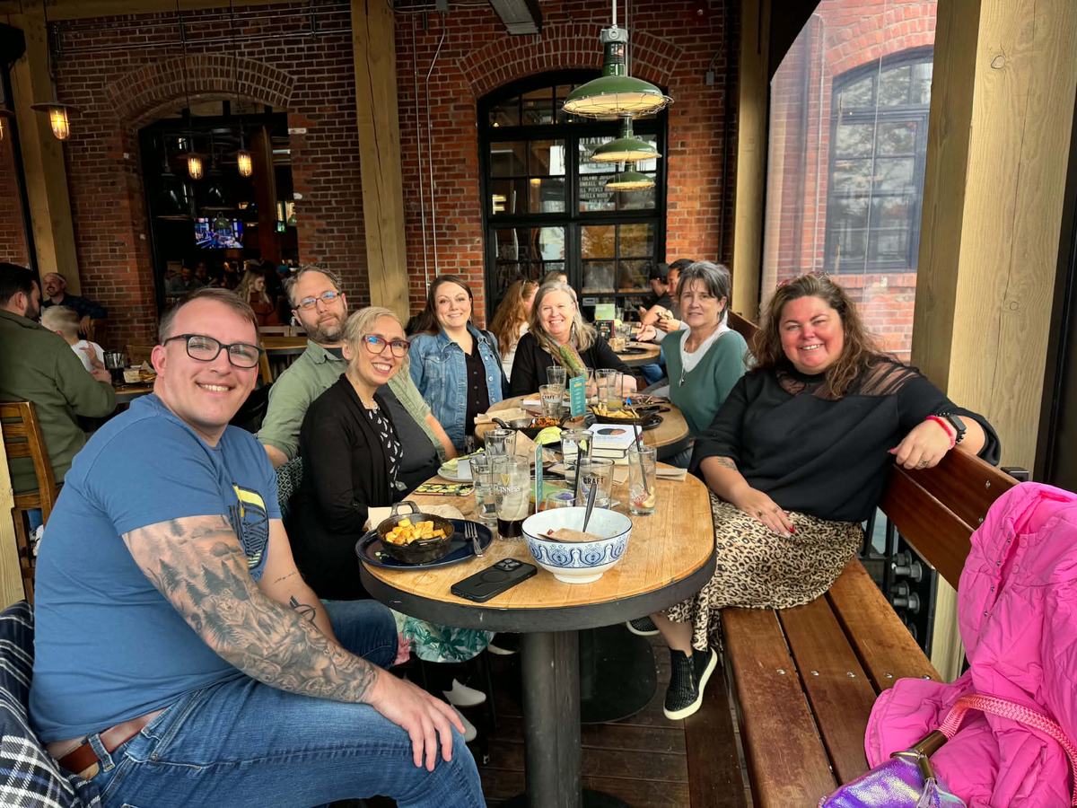 Crystal Adair-Benning hosting a Table of Stories workshop
