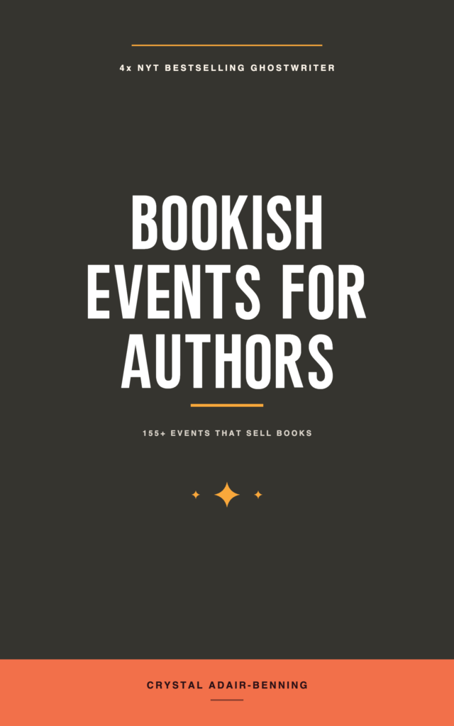 Bookish Events for Authors by Crystal Adair-Benning