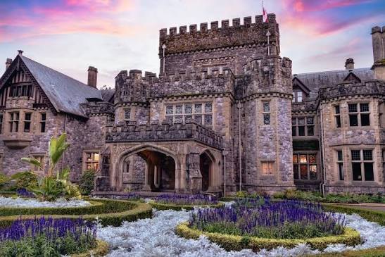 Hatley Castle at sunset