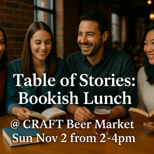 table of stories - bookish lunch Victoria